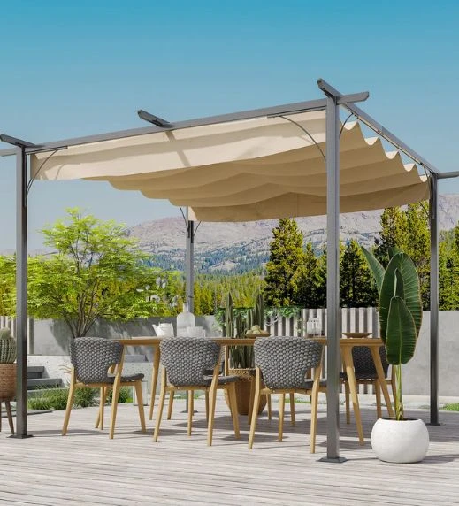 _Dakota Fields 3m x 3m Metal Pergola
